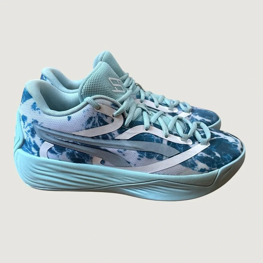 Puma Stewie 2 Water Basketball Shoes Women Blue White Athletic SIZE 8.5